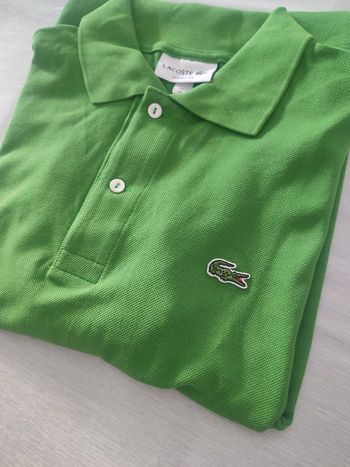 Polo Lacoste vert vif – Classic Fit – Taille S