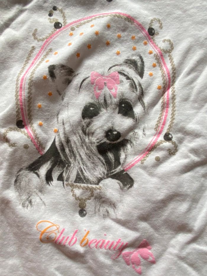 T-shirt rose chien orchestra 3 ans - photo numéro 2