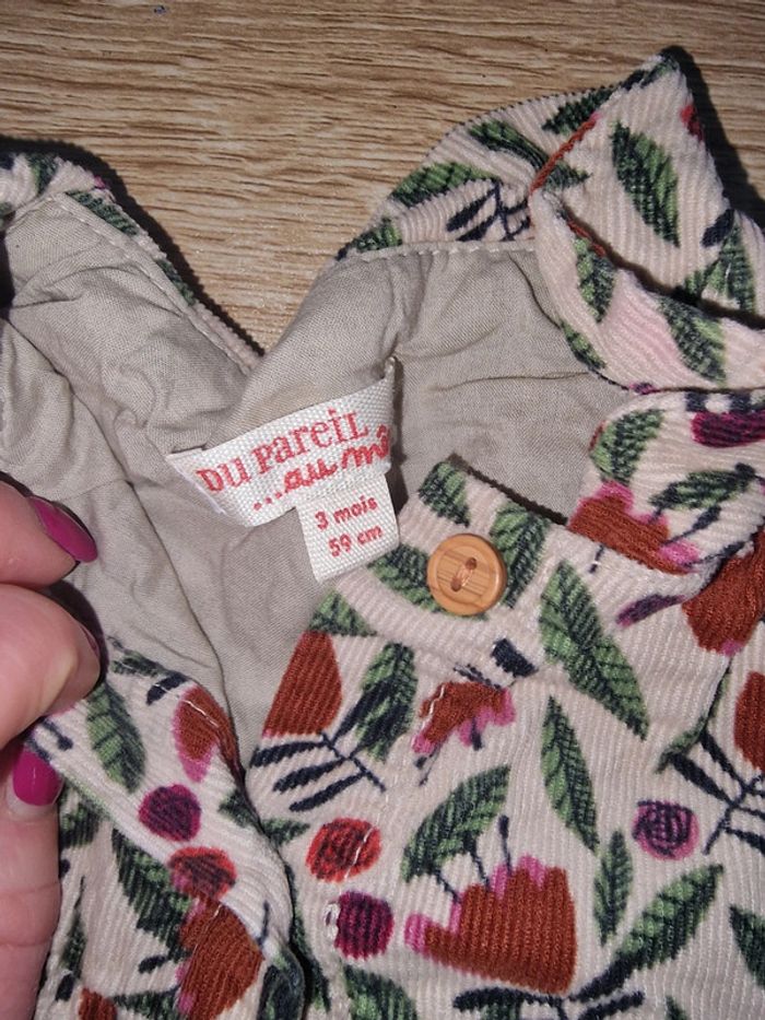 Robe velours 3mois - photo numéro 2