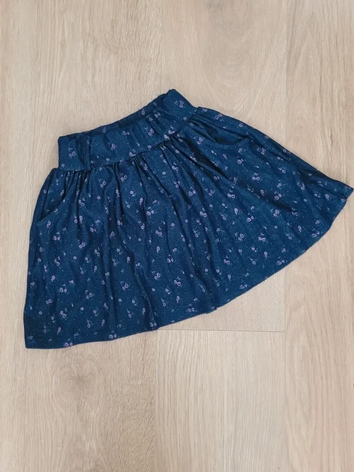 Jupe fluide bleu marine Tissaia 5 ans