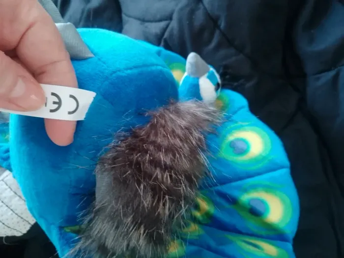 Jolie Peluche paon bleu - photo numéro 4
