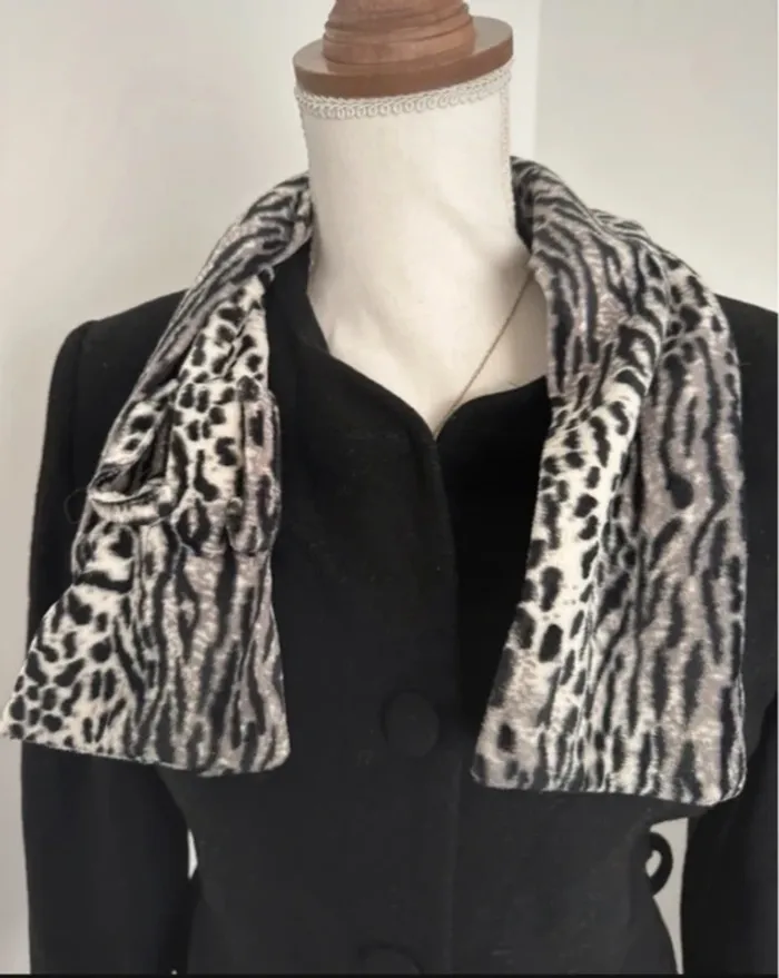 Sinéquanone veste noire avec col amovible vintage - photo numéro 11