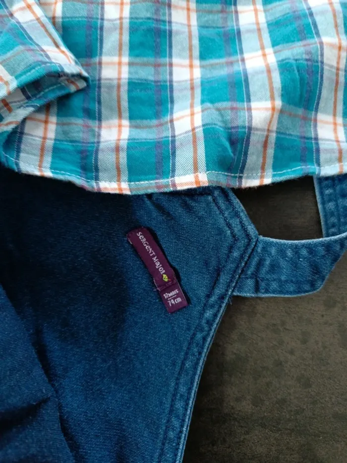 Ensemble salopette et chemise - photo numéro 8