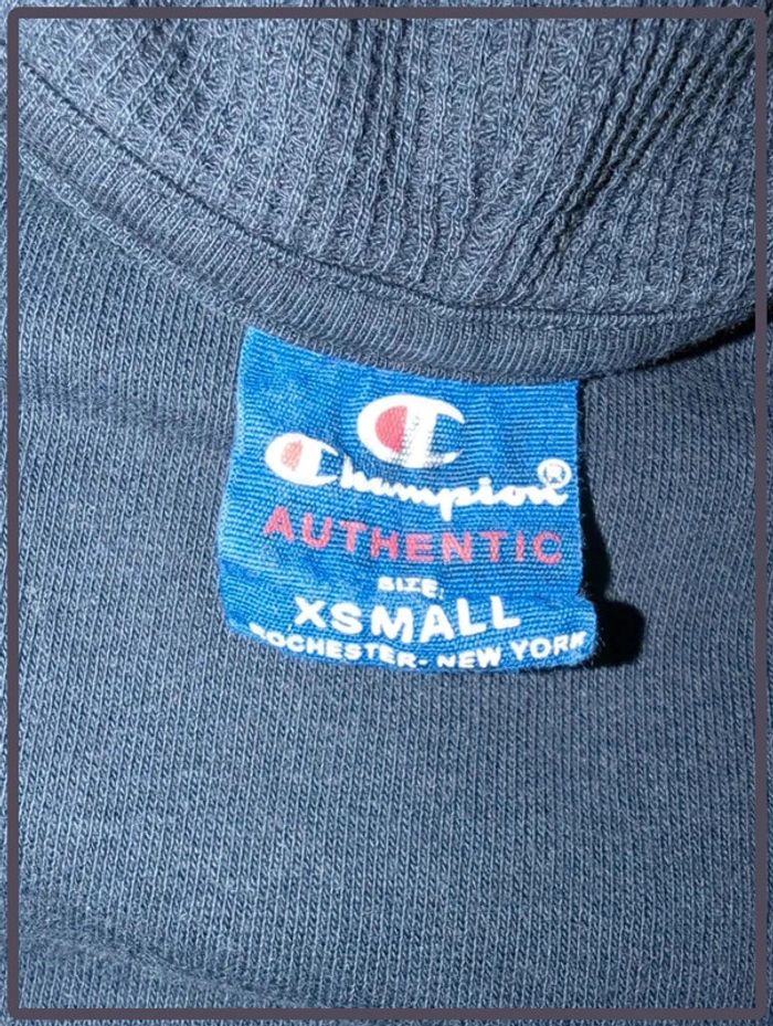 Sweat à capuche Champion taille XS homme bleu marine - photo numéro 2