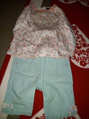 Ensemble chemisier et pantacourt en 12 mois