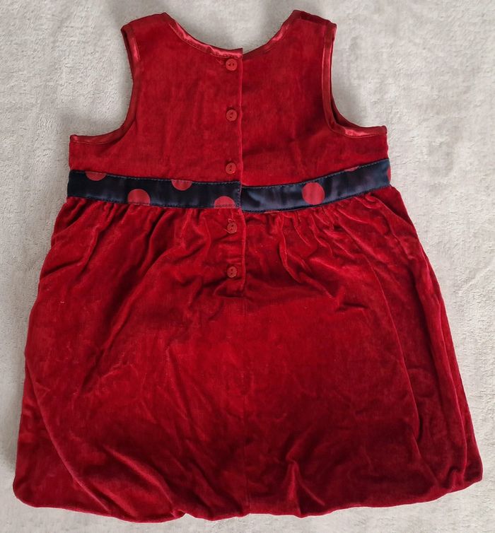 Robe en velours rouge Sergent Major 12M (BE avec défaut) - photo numéro 6