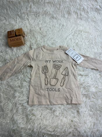 T-shirt manches longues orchestra taille 12 mois