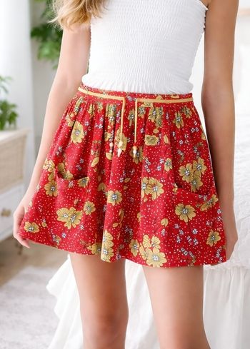 Jupe fleuri / Taille 12 ans