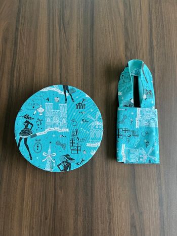 Ensemble sac à tarte et charlotte couvre-plat 