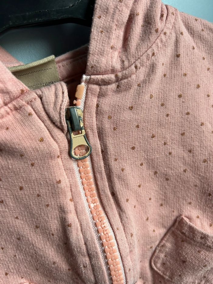 Gilet zippé bebe fille 6 mois - photo numéro 3