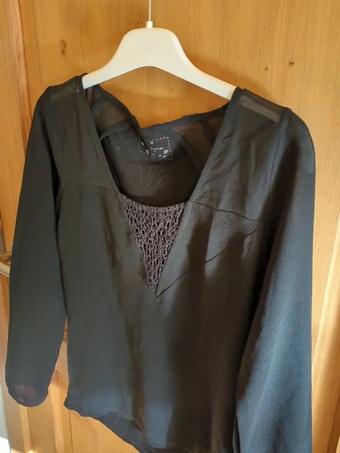 Blouse Naf Naf en kaki Xs - photo numéro 2