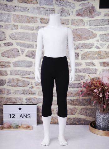 Legging 3/4 noir Fille taille 12 ans marque Okaidi 🦜 