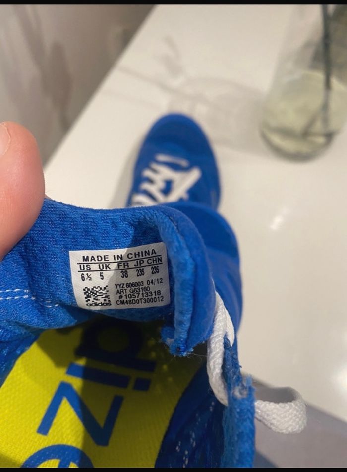 Basket Adidas adizero bleu - photo numéro 9