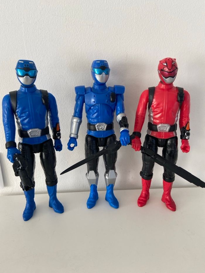 Lot 3 Figurines Power Rangers Beast Morphers - Hasbro
