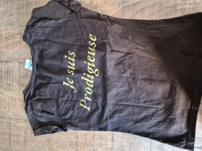 Tee shirt marron nuxe - photo numéro 3