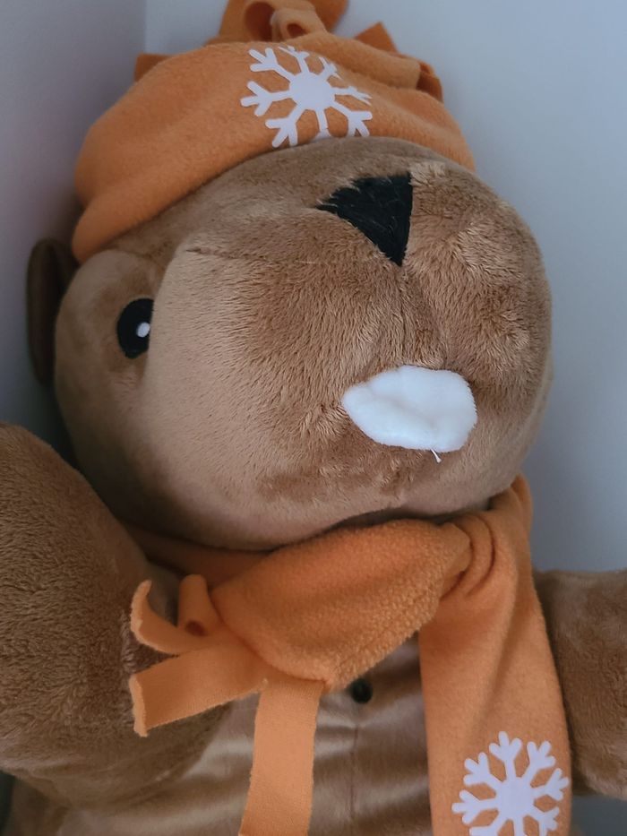 peluche Marmotte castor siffleuse 50 cm - photo numéro 6