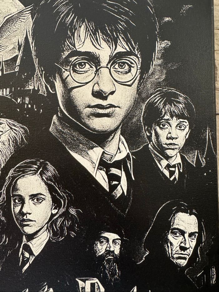 Tableau personnages Harry Potter en toile 30x40cm - photo numéro 3