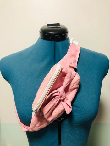 Petite Sacoche banane vintage rose style barbie girl