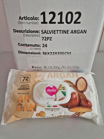 Carton de 24 paquets de 72 lingettes bébé