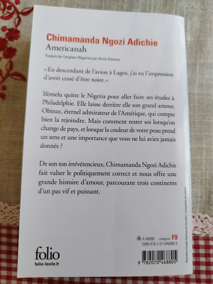 Americanah. Chimamanda Ngozi Adichie. Neuf - photo numéro 2