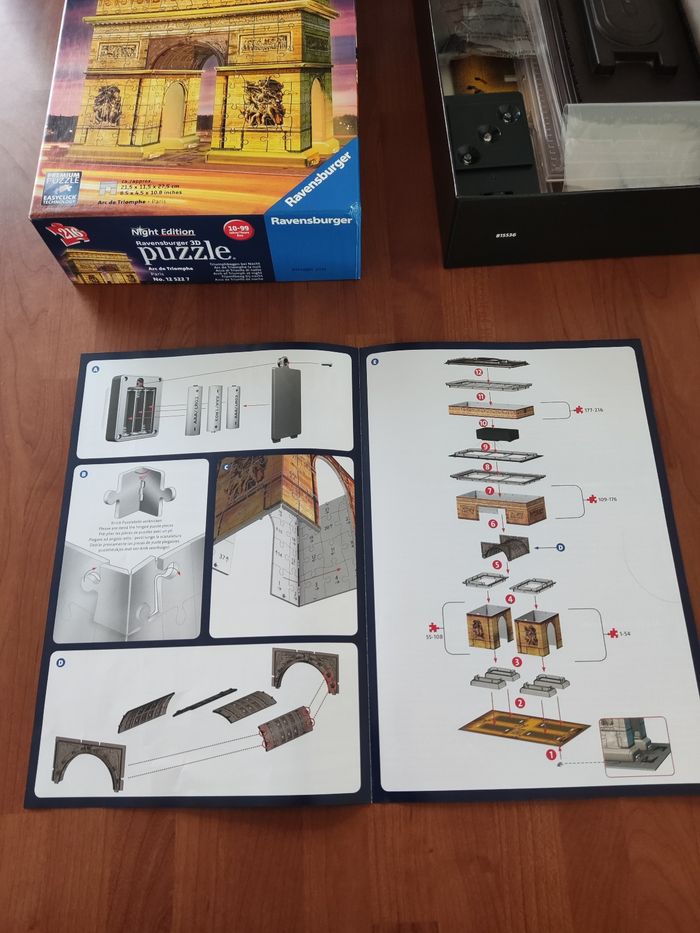 Puzzle 3d arc de triomphe night édition 216 pièces - photo numéro 3