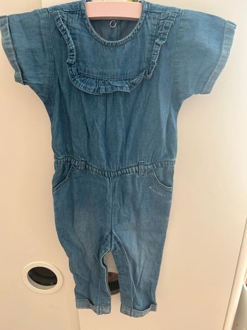 Combinaison légère en jean 6 mois