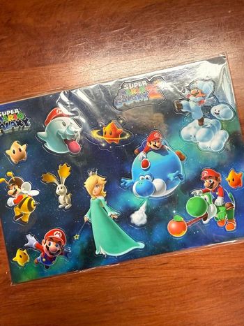 Super Mario Galaxy 1+2 Planche de Magnets Aimants Nintendo Switch Wii NEUF