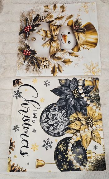 Lot de 2 housses de coussin de Noël 🎄 Neufs