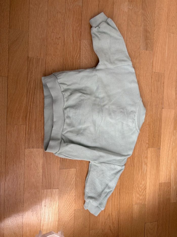 Sweat bi matière vert d’eau - photo numéro 3