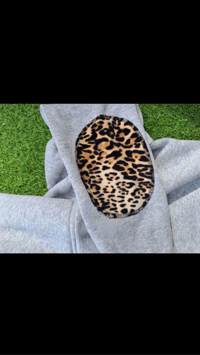 Sweat-shirt à grosse capuche Cabaneli léopard taille XS - photo numéro 3