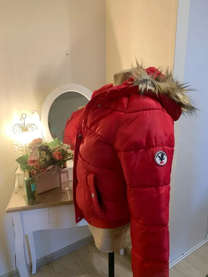 Veste doudoune à capuche chaude femme - photo numéro 2