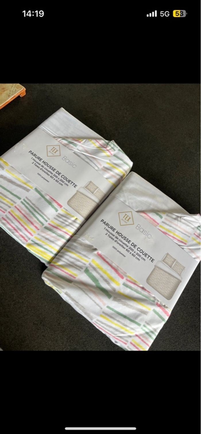 Lot parure de lit
