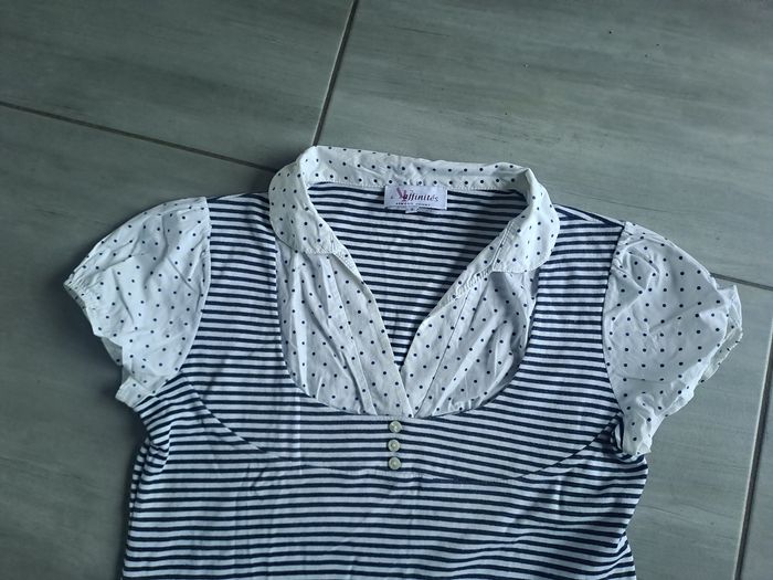 Top pois et rayures Affinités Taille 3 - photo numéro 3