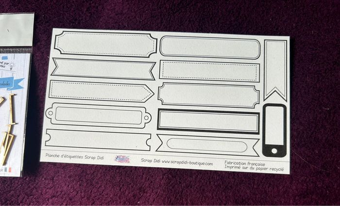 Lot de 2 embellissements Scrap Didi neufs - photo numéro 3