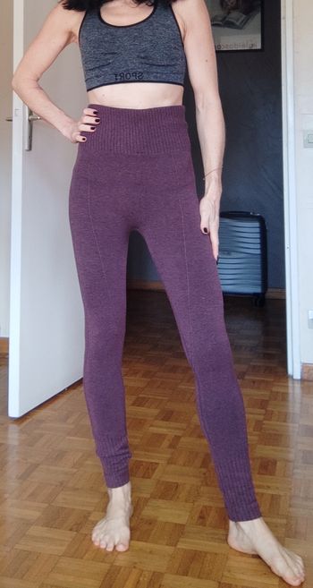 Legging thermique couleur prune taille S/M