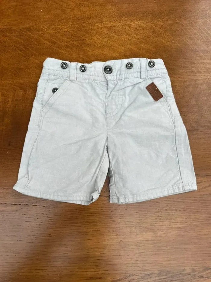 Short tape à l’œil beige 9 mois - photo numéro 3