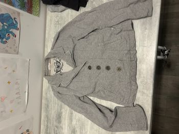 veste fille 14 ans grise avec boutons