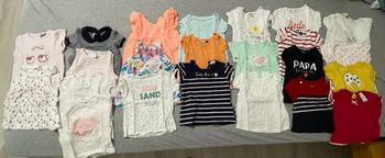 Lot hauts manches courtes fille 6 mois
