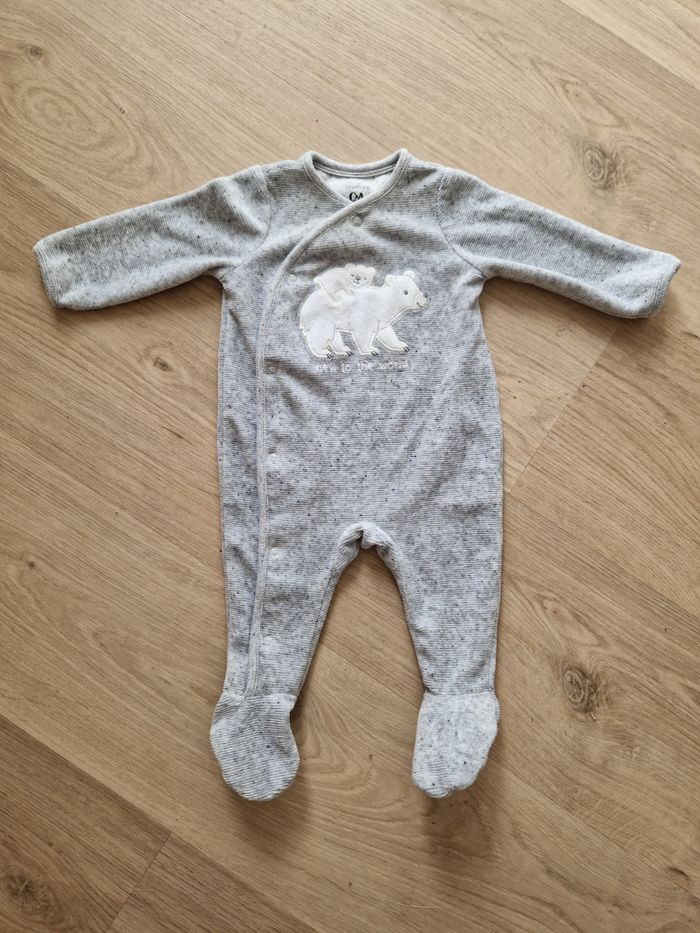 Pyjama/Dors-bien C&A 2-3 mois Ours Polaire Gris Clair