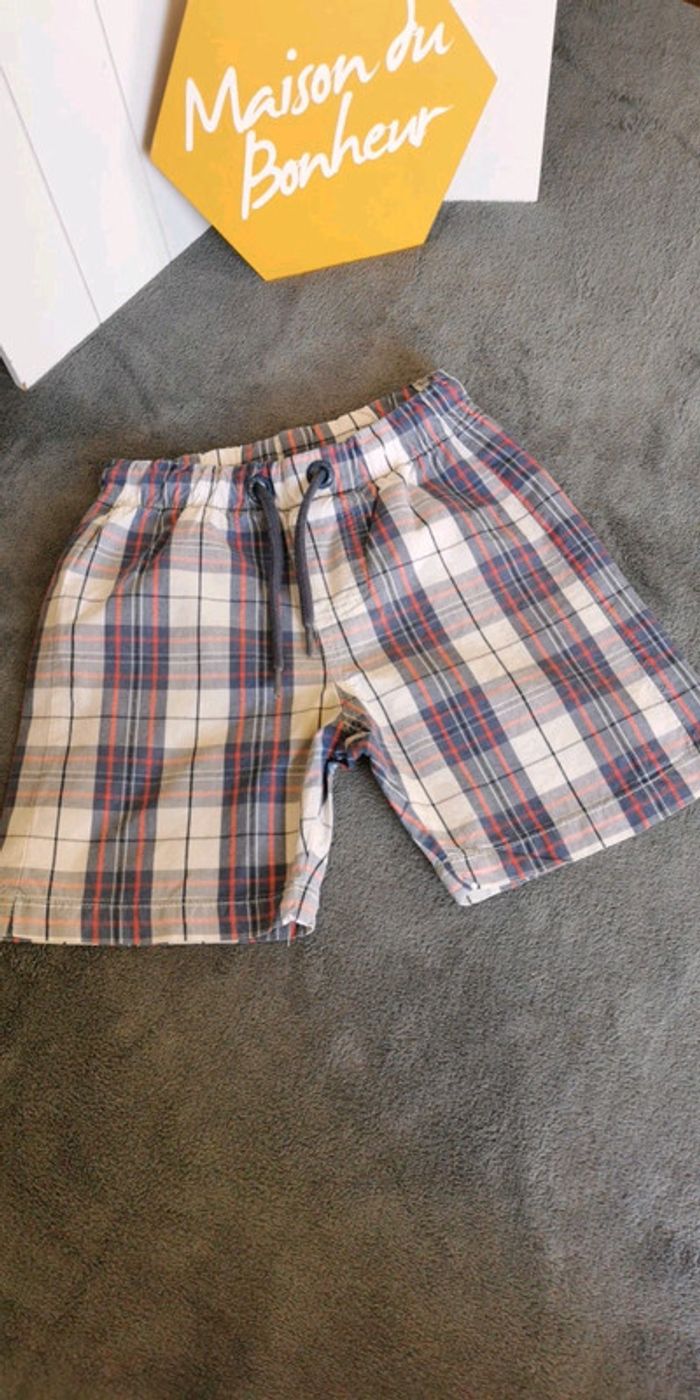 Short à carreaux Sergent Major 2 ans