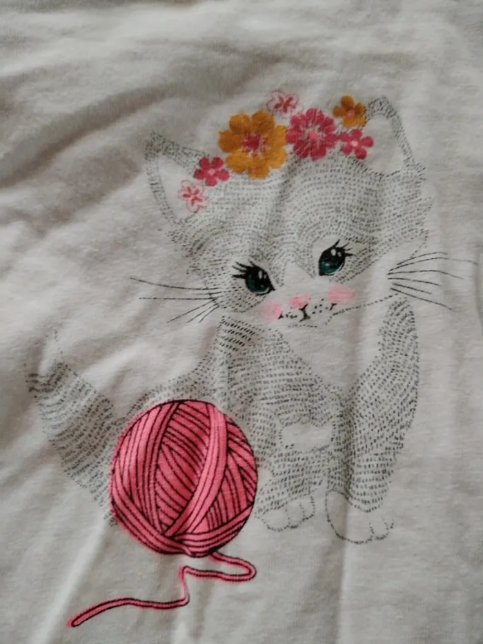 Tee shirt chat 4 ans - photo numéro 2