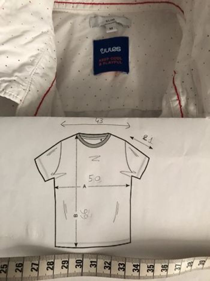 marque jules homme slim M chemise manches courtes très bon état - photo numéro 10