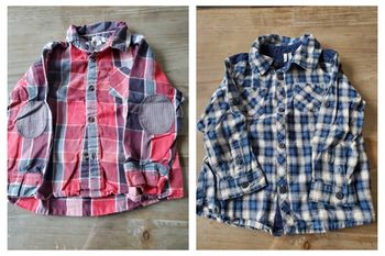 Lot 2 chemises 18 mois