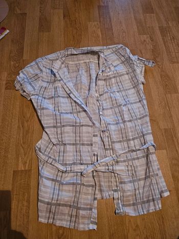 Chemisier rayé à carreaux