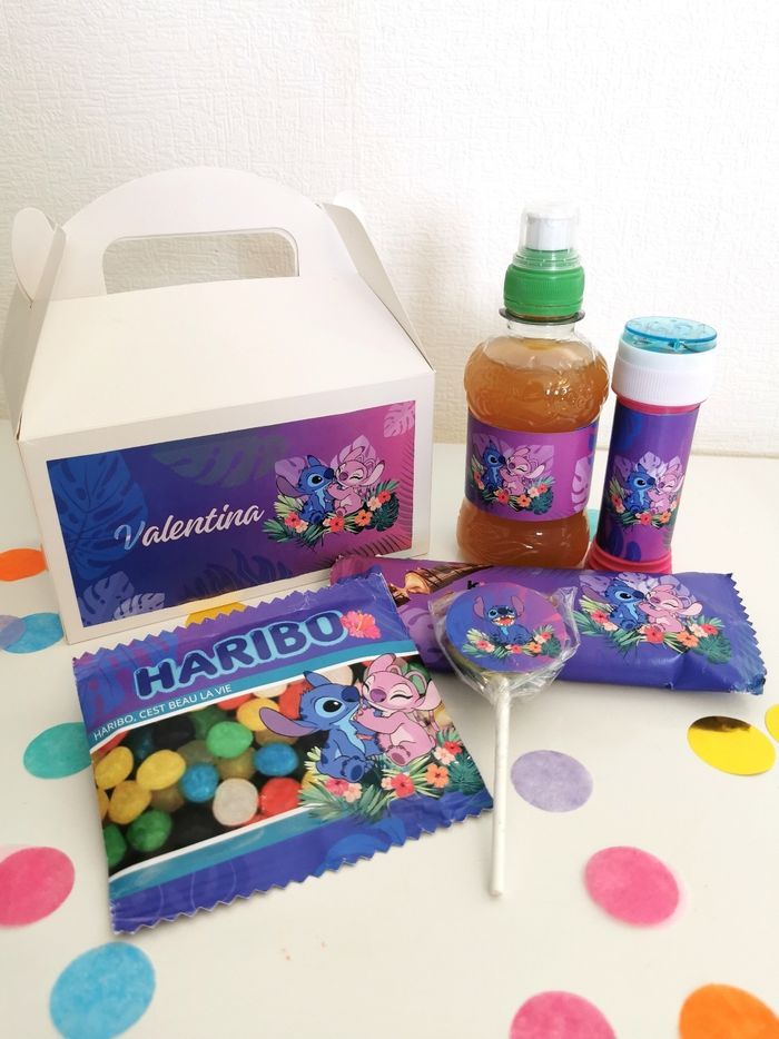 Stitch Consiferie personnalisé. Box Anniversaire  Stitch