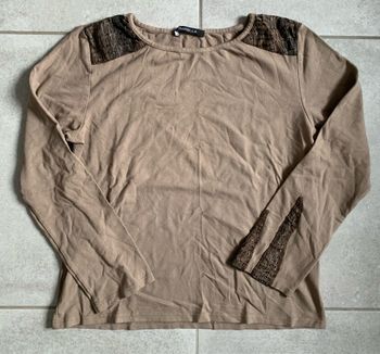 Te shirt ML effet serpent taille 38/40