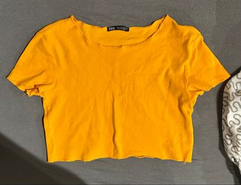 T-shirt orange Zara – Taille M – Neuf