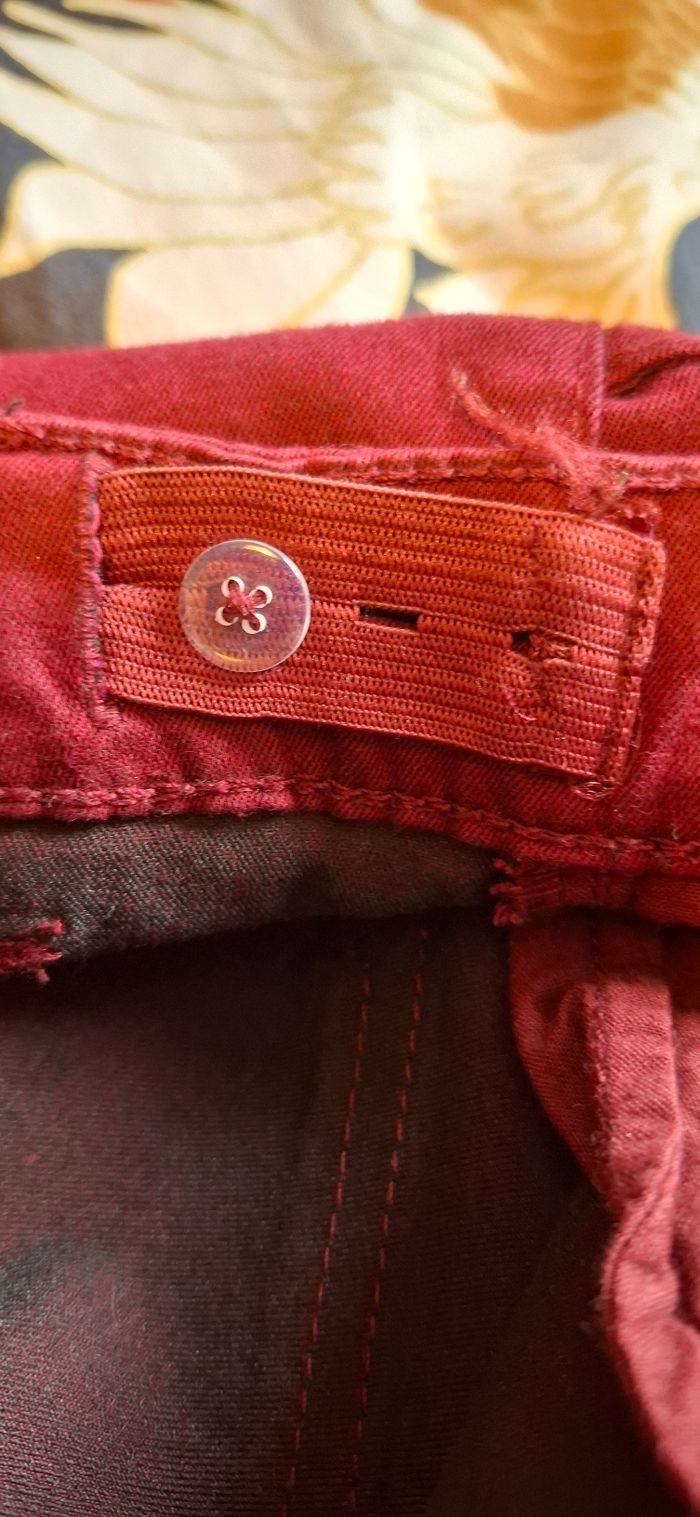 Pàtalon bordeaux - photo numéro 5