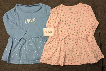 Lot de 2 robes manches longues - Tex - 9 mois