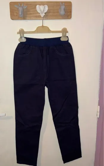 Pantalon brodé style cargo, 160 (13/14), sans marque, neuf sans étiquette.